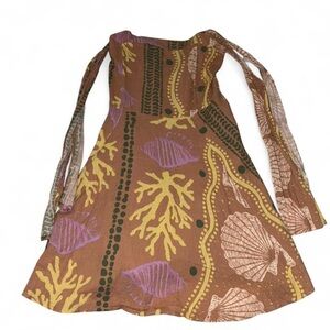 Boho brown patterned dress